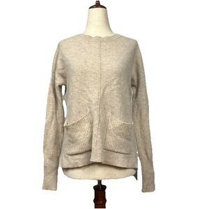 Tahari Sweater Womens Small Pure Luxe 100% Cashmere Pocket Casual Pullover